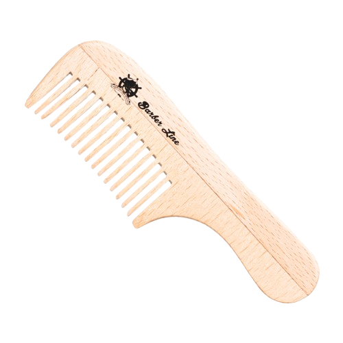BARBER Fa szakállfésű